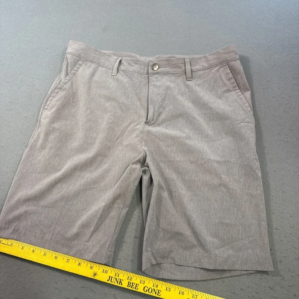 Adidas Shorts Mens 34 GRY TEXTURED  Climacool Golf Casual Lightweight Outdoor